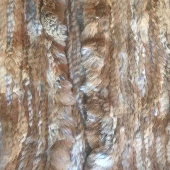 Brown/beige fur vest - Picture 2 of 4